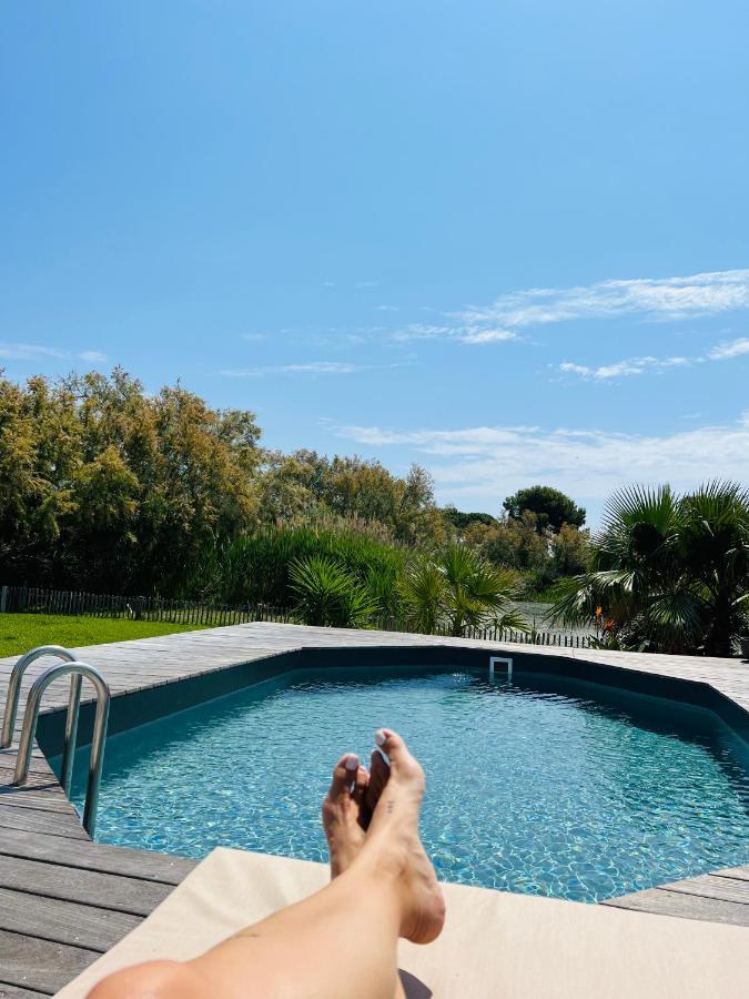 Cabane Le Flamant Avec Jardin, Piscine Et Parking Saintes-Maries-de-la-Mer Exteriör bild