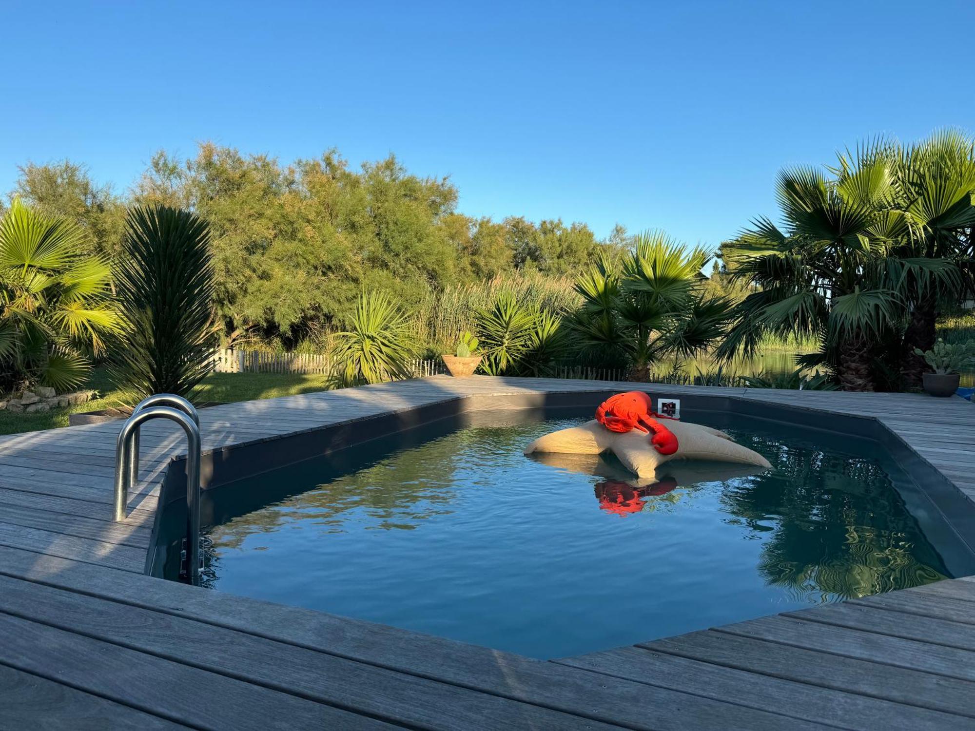 Cabane Le Flamant Avec Jardin, Piscine Et Parking Saintes-Maries-de-la-Mer Exteriör bild